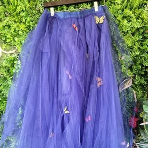 Butterfly tulle skirt